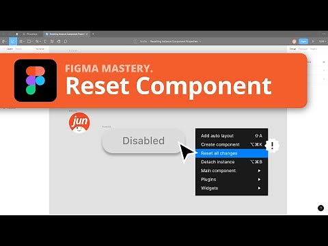 Figma Tips ⚡ - Reset Instance Component Properties