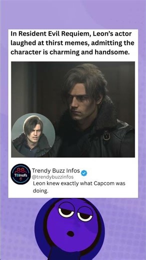 In Resident Evil Requiem, Leon’s actor laughed at thirst memes about his charm. #residentevil