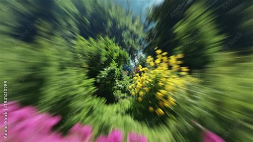 Swirling Vortex of Colors Unfolds with blur fading inward creating an effect ad_ready green screen radial blur transitions style