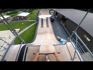 WILD MEGA RAMP SCOOTER TRICKS.