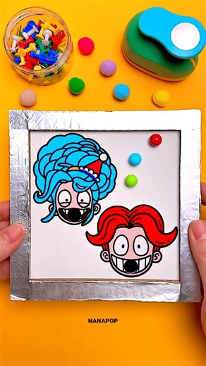 Poppy Playtime Lily Lovebraids & Rory Redcape Cardboard Magic Color Change Pinball Game Challenge