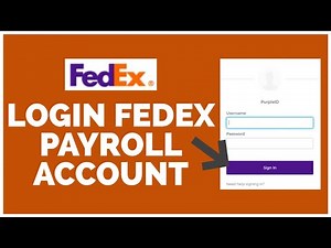 FedEx Payroll Login: How to Login Sign In FedEx Payroll Account in 2 Minutes?