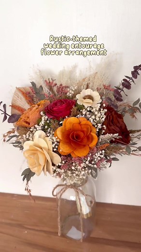 Rustic Wedding Flower Arrangements in the Philippines