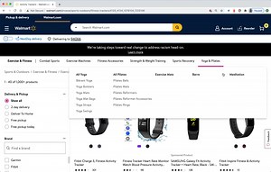 Filtering and sorting on Walmart.com