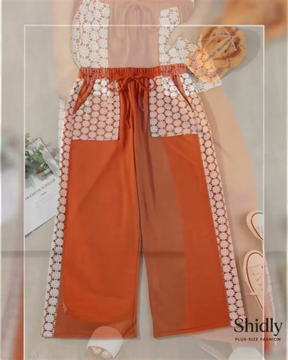 Plus Size Wide Leg Pants