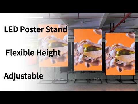 Adjustable Seamless LED Poster Base Flexible Options