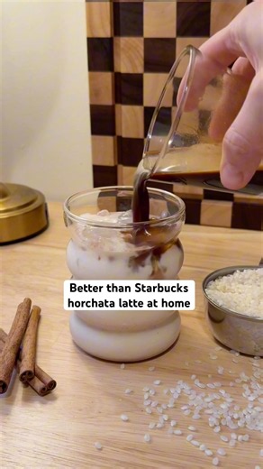 Better than Starbucks Horchata Latte #starbuckscopycat #coffeeathome #latterecipe