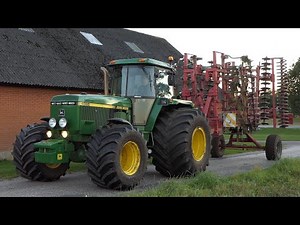 John Deere 4955 - Full Video | Big Deere with HUGE Tires cultivating the field | Brute Force