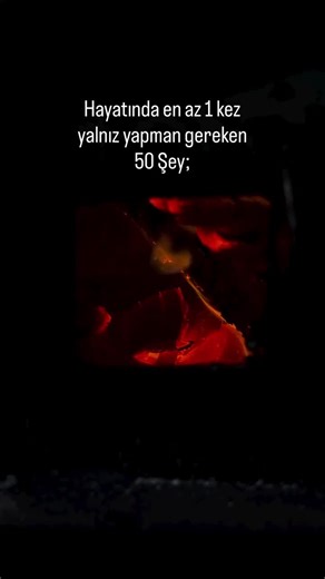 1-Sabah erkenden uyanıp güneşi izle. 2- 24 saatliğine çevrimdışı ol. 3-Bir mezarlığı sessizce ziyaret et. 4-Sadece allah için nafile bir oruç tut. 5-Bir peygamberin hayatini baştan sona oku. 6-Seni kıran birini gıyabında affet 7-Tek basına bir camide namaz kıl 8-Bir gün boyunca tüm düşüncelerini yaz. 9-Bir hatanı sesli olarak kendine itiraf et 10-Uzun bir şükür listesi yap. 11-Kütüphaneden rastgele raftan bir kitap seç. 12-Tek başına bir müzeyi gez. 13-Kimseye söylemeden yeni bir beceri öğren. 1
