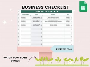 Business Checklist, Digital Download, Editable Google Sheets, Easy to Use Planner for Small Business Owners & Entrepreneurs - Etsy Australia