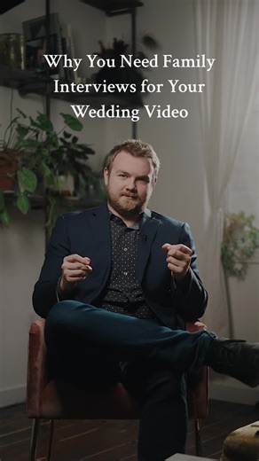 Instead of filming guests stuffing their faces with shrimp cocktail we’ve been pulling family members for family, interviews and getting these amazing stories, and perspectives that we would’ve never gotten if we hadn’t sat them down for a professional interview set up just like this, so I definitely recommend having family interviews at your wedding. It’s kind of an old-school videography concept that we’re kind of elevating and making modern again let’s get some amazing stories and priceless m