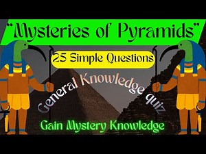 Pyramid Quiz Challenge: How Much Do You REALLY Know? #pyramids #mystery #facts