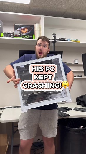 His PC kept CRASHING! 😤 #pc #pcrepair #techvideo #gamingpc #pcdiagnostic
