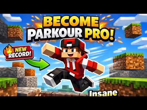 Becoming parkour pro in minecraft😎#minecraft#proplayer 