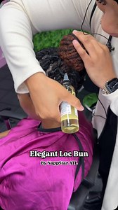 Elegant Loc bun that is at the same time so cute!😍 Book appointment at NappStar.com #locs #locnation #locstyles #atllocs #atlantalocs #loclivin #atlantaloctician #locjourney | NappStar ATL