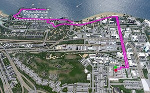 【小镇】旅程 - 从中央车站到码头  #都市天际线  Central Station to the Marina Pier