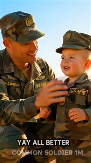 A Marine Dad & His Little Soldier’s Happy Moment 🇺🇸 | Best wishes daddy | #soldier