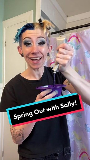 We love to see when the process result in a beautiful creation @Tori 😍 Are you going to #SpringOutwithSally this year and try something new? #sallylooks #ionbrights #diyhair #hairtok #haircolor #colorfulhair #hairthings #workofart #picasso