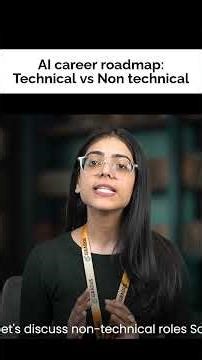 AI career roadmap: Technical vs Non technical #ytshorts #trendingvideo #viral #ai #education #tech