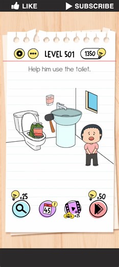 brain test tricky puzzles level 501 answer #gameplay #games #gaming #braintestlevels #puzzle