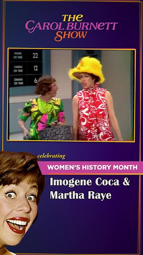 Martha Raye and Imogene Coca brought their big personalities to The Carol Burnett Show! #WomensHistoryMonth