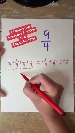 Changing an Improper Fraction to a Mixed Number