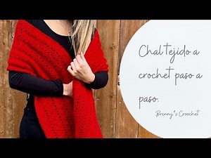 Rectangular shawl/scarf CROCHETED for BEGINNERS step by step /BRENNY'S CROCHET.