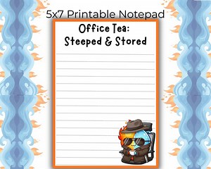 Funny Office Gossip Notepad Printable | Spilling the Tea Coworker Gift | Digital Download - Etsy Australia