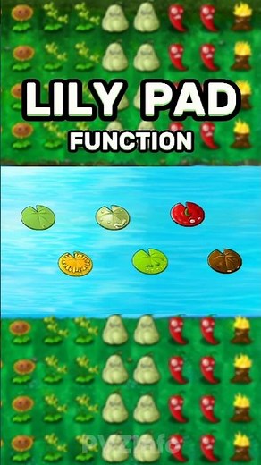 Lily Pad Function #pvz #pvzfusion #plantsvszombies #shorts
