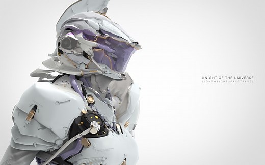 【角色教程】细节拉满！概念角色设计《防爆机甲与宇宙骑士》制作流程