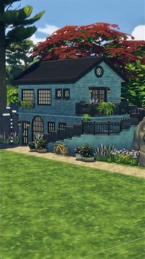Cozy Cottage 🍃 Sims 4 Nature Build No CC Stop Motion