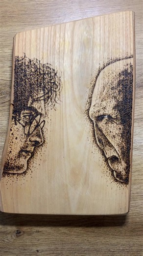 Harry Potter X Voldemort Soldering Iron Wood Art