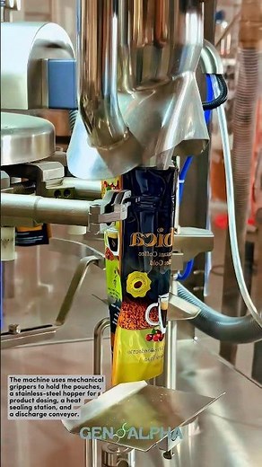 Automatic Standing Pouch Coffee Packaging Machine #manufacturing