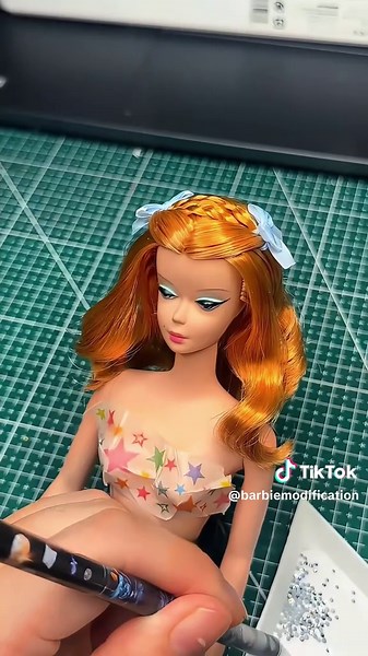 Custom Doll Cosplaying as Disney's Live-Action Cinderella (2015) #barbiemakeover #barbiegirl #barbiemakeup #barbie #handmade #foryoupage #fyp #barbietiktok #barbieworld #cos #diy #clothingconstruction#sewingprocess#fromsketchtosewn#diyfashion#handmadewardrobe