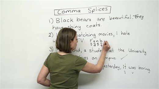 第9节（Writing in English - Comma Splices & 4 easy ways to fix them）