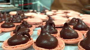 This chocolate lab makes thousands of perfect macarons every day. Footage courtesy of Sharon Heinrich; https://www.instagram.com/parischezsharon/ | Insider Dessert