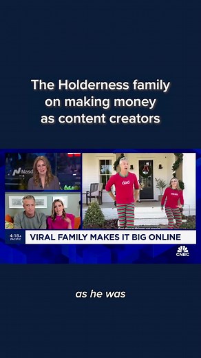 Kim and Penn Holderness from the Holderness family on when they realized they could turn their online videos into full-time jobs. Watch the full interview at the #linkinbio. #cnbc
