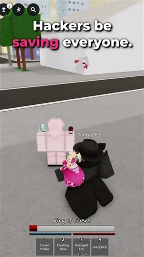 The hacker saved us.. #jujutsushenanigans #roblox #funny #shorts