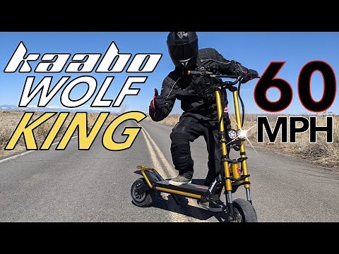 We bought a 60 mph Escooter to review: Kaabo Wolf King