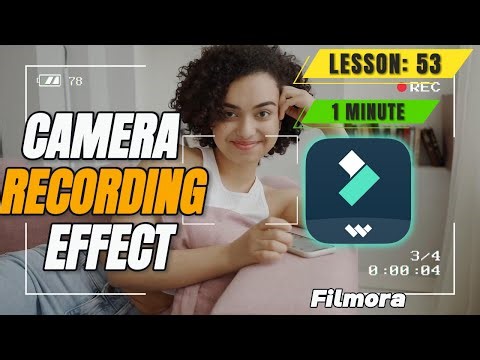 How to create Camera Recording Effect in @FilmoraWondershare - Lesson 53 Filmora Tutorial