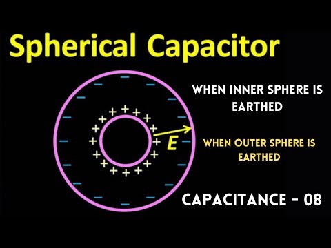 Capacitance -08 // Spherical Capacitor (When Inner sphere is Earthed / When outer sphere is Earthed)