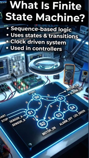What Is Finite State Machine (FSM)?#education #engineering #facts #digitalelectronics #learn