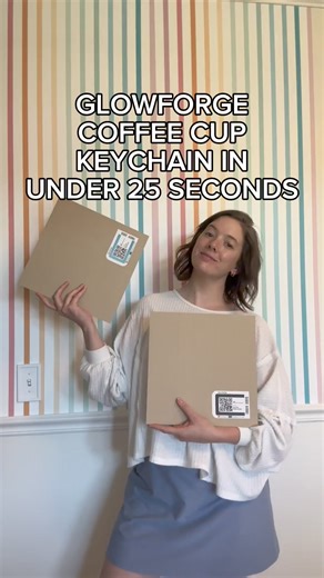 Giving your keys a touch of magic with our Glowforce coffee cup keychain ☕✨ Watch as we create this adorable accessory in under 25 seconds! Who knew crafting could be this quick and fun? Find this design and more on DesignBundles for all your crafting needs! #CraftMagic #KeychainLove #QuickCrafts #DesignBundles #CraftingDesigns #DIYCrafts #CraftingCommunity | Design Bundles