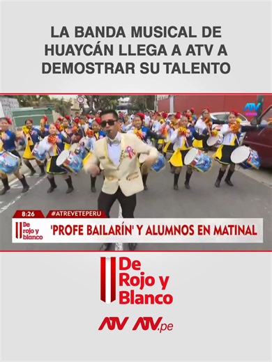 🇵🇪 BANDA SORPRENDIÓ CON UNA CREATIVA COREOGRAFÍA AL LLEGAR A LAS INSTALACIONES DE ATV #atvpe #noticiasperu #atvnoticias #derojoyblanco #fiestaspatrias #banda #viral #huaycan #coreografia #instalaciones #atv