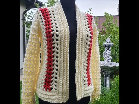 How to Crochet a great jacket / Pattern&Tutorial DIY