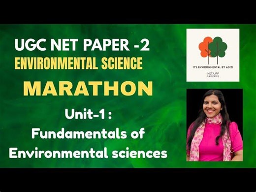 UNIT-1 Marathon | UGC NET Environmental science | Fundamentals of Environmental sciences