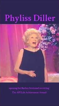Phyllis Diller opening for Barbra Streisand receiving The AFI Life Achievment Award