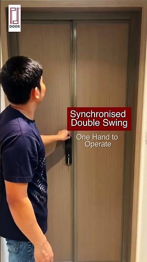 Bedroom Door - PDB21VG Synchronised Double Swing