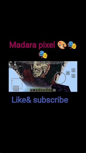 madara pixel art 🎨🎭🎭#gaming #pixel art#gameplay #minecraft #panama #madarauchiha #shorys#viral
