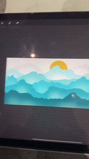 A little tutorial 😊 #art #procreate #ipaddrawing #tutorials #fyp #🎨 #foryou #mountain #drawing #ipadair4 #ipadart #colouring #procreateart #like #🗻